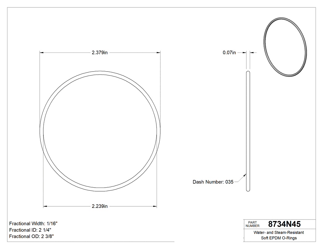 Technical drawing - 8734N45